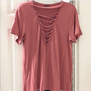 Express Short Sleeve Top, size Small